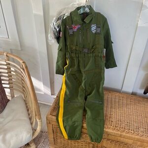 Army green pilot costume